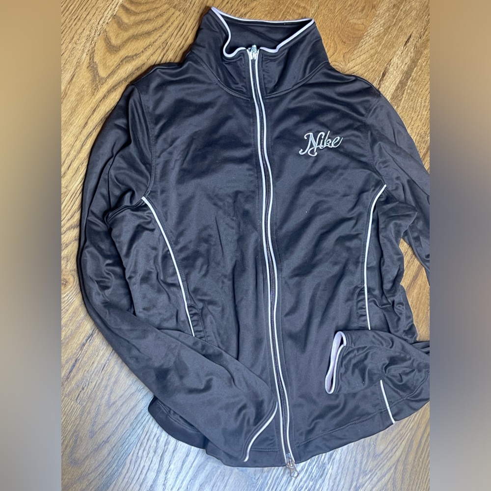 Nike brown Jacket with White Accents